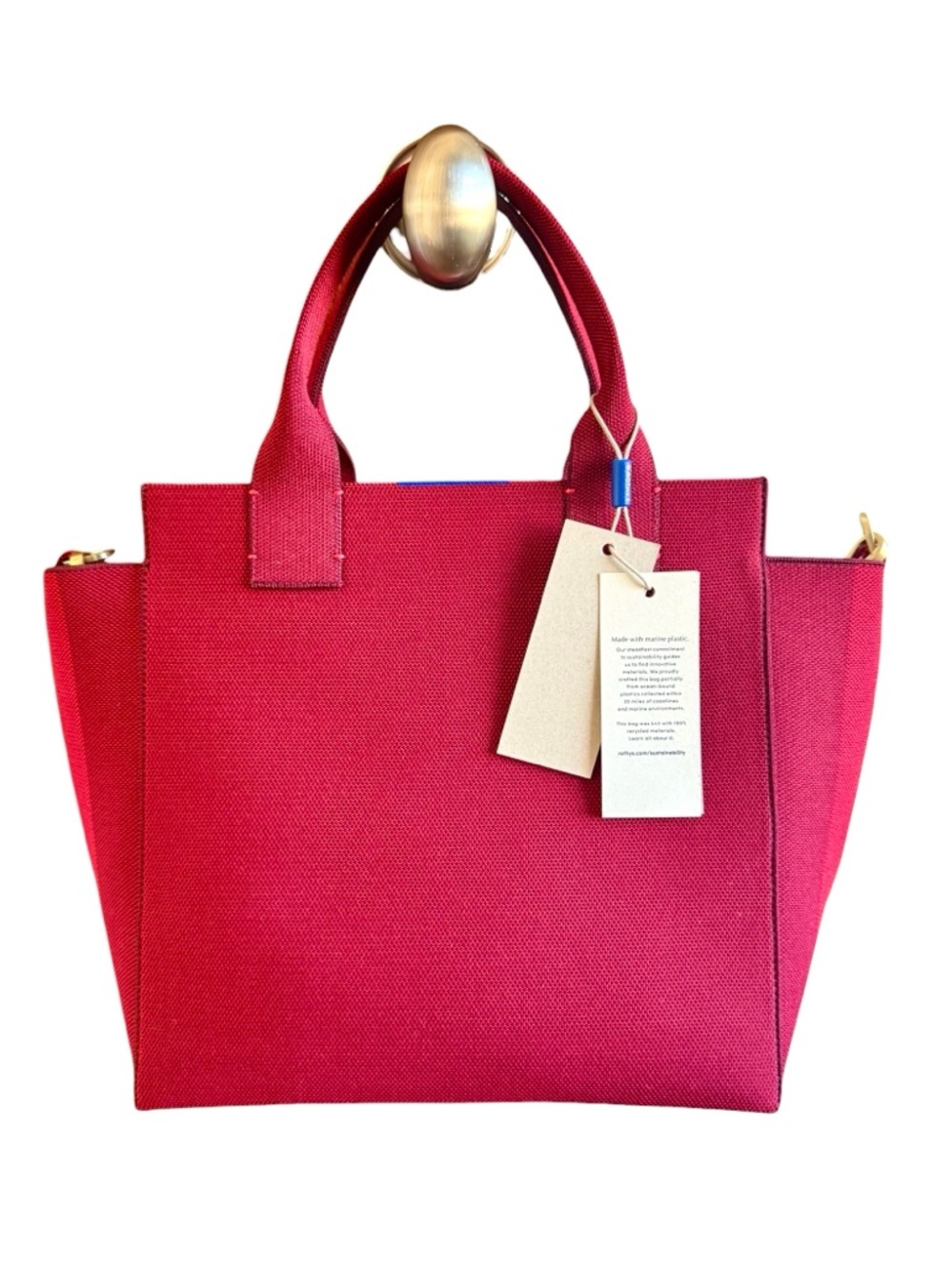 NWT *RARE*  ROTHY'S THE HANDBAG in Ruby Red - Picture 4 of 15